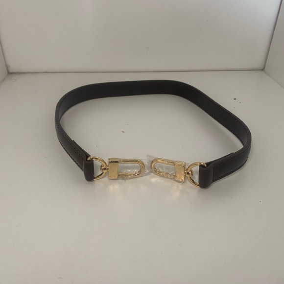 Vachetta Bags Vachetta Leather Strap For Handbag W Golden Clasp